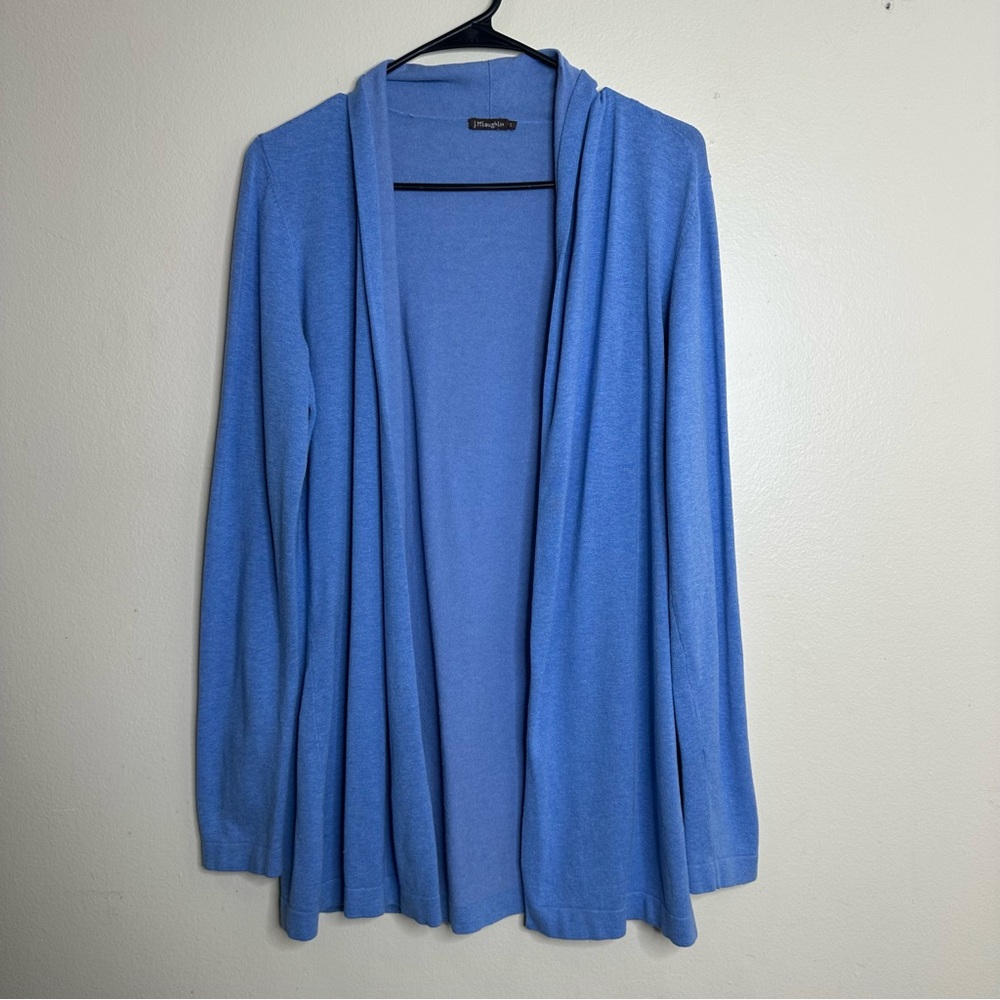 J. McLaughlin Open Front Cardigan in Cornflower Blue